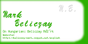 mark beliczay business card